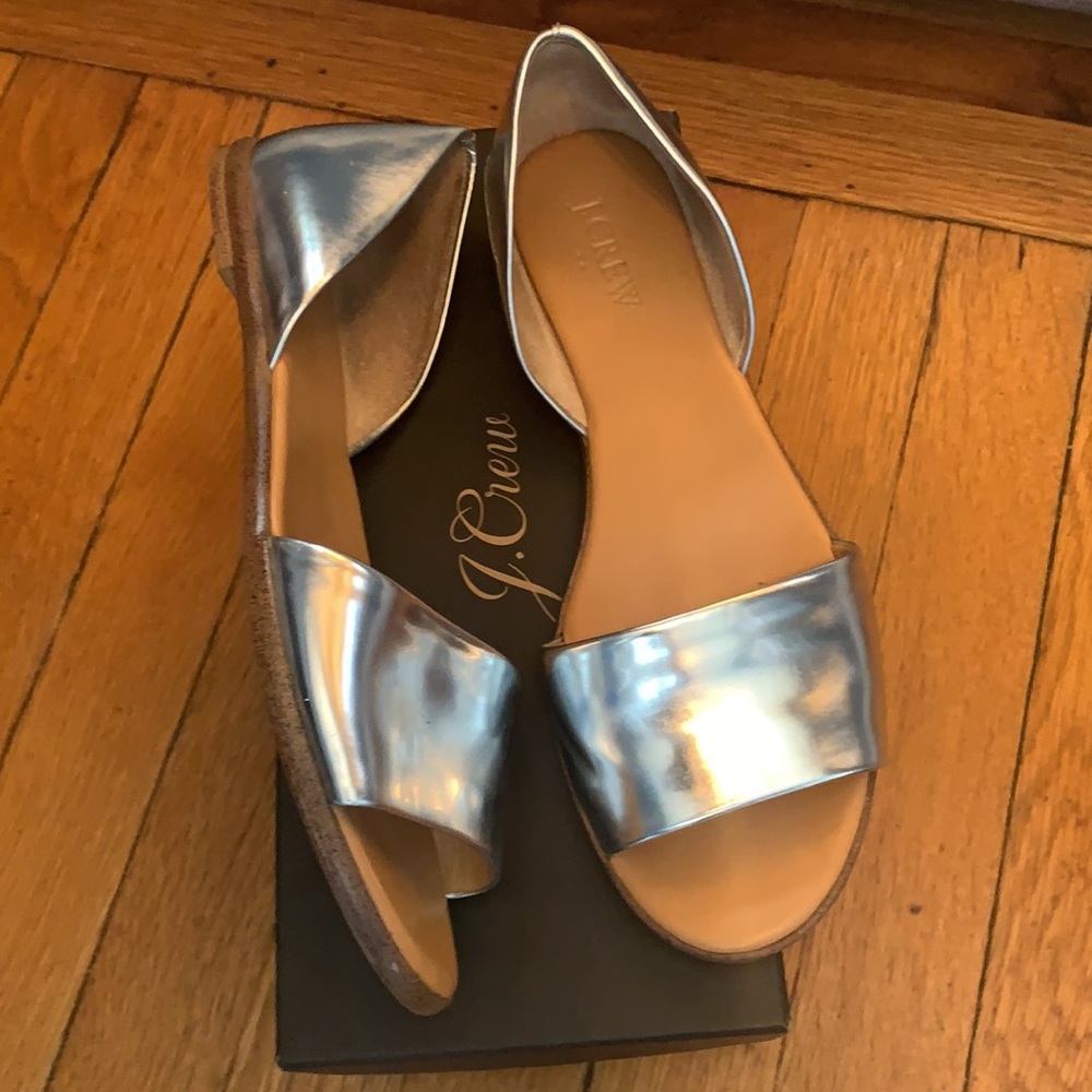 JCREW silver sandals - Picture 3 of 3